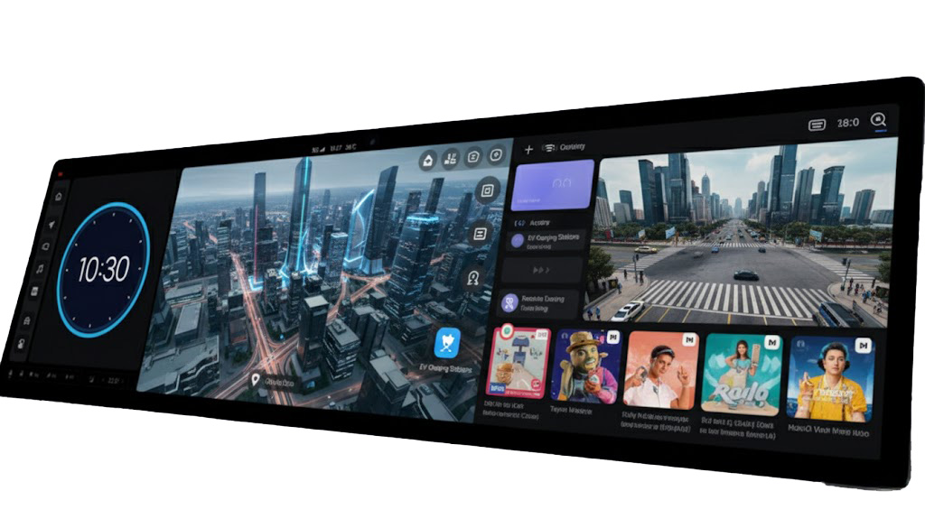 Сборка мультимедиа дисплеев для авто.